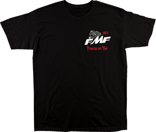 FMF Premium Power T-Shirt in black, medium size, featuring the FMF logo and design on soft cotton fabric.