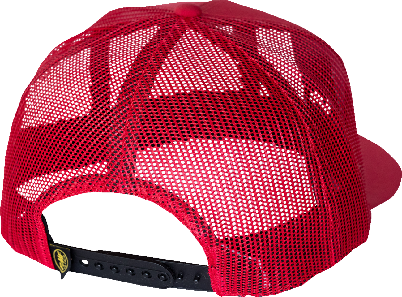 FMF Ride Bad Fast Hat - Red FA24196908RED with Embroidered Graphic and Woven Snap Closure Label