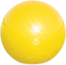Yellow 20-inch Airhead Sports Group buoy for water safety, featuring bright yellow color and sturdy design by Bill's Exhausts.