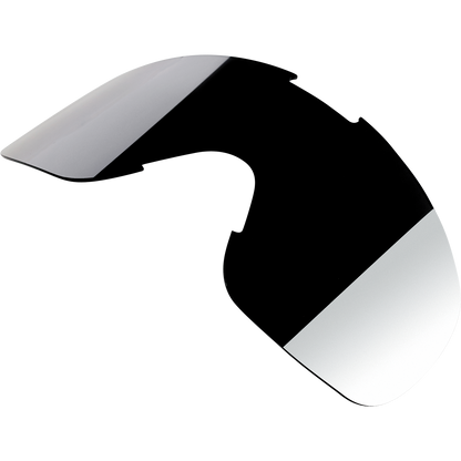 BILTWELL Overland Goggle Lens in chrome with smoke mirror finish, designed for motorcycle goggles by Bill's Exhausts.