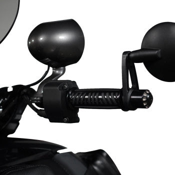 SHOW CHROME Combat Grips - Ryker - Black 17-455BK - Howling Moto