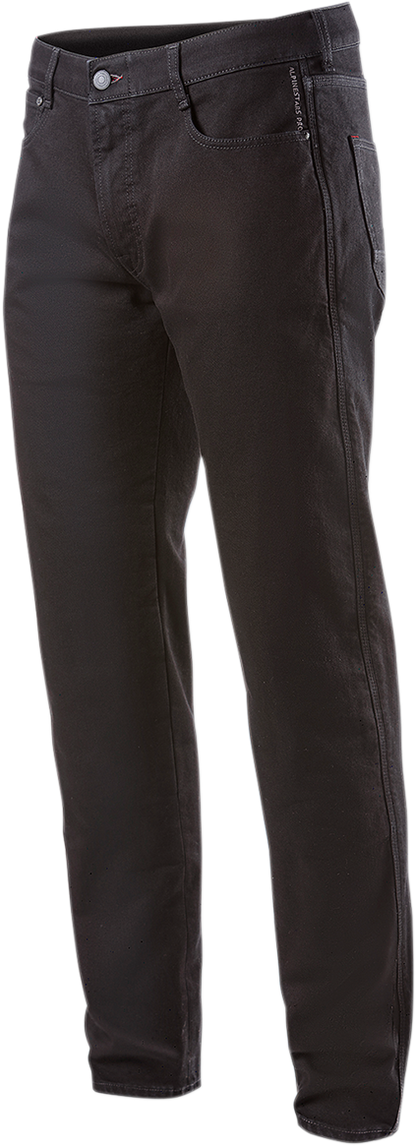 Alpinestars Copper 2 Denim Pants in black, US 36 / EU 52, featuring a slim fit, rugged denim material, and stylish design.