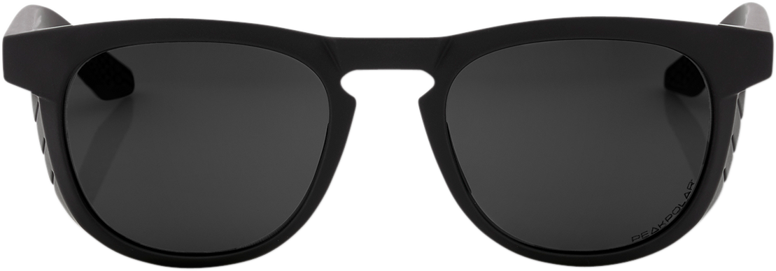 Black Slent sunglasses with gray polarized lenses, featuring a sleek frame design from Bill's Exhausts.