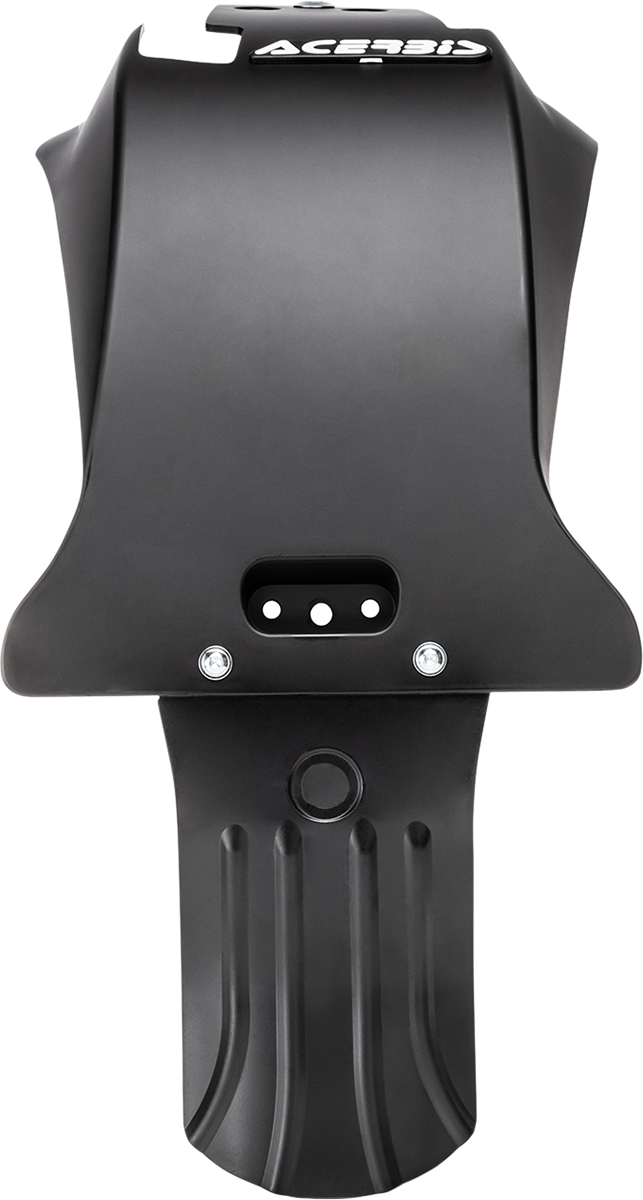 Black ACERBIS skid plate for Beta motorcycle, durable body protection part with brand-specific design.