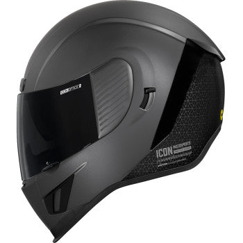 Silver ICON Airform™ Helmet with MIPS® technology in 2XL size, featuring a sleek design and ventilation system.