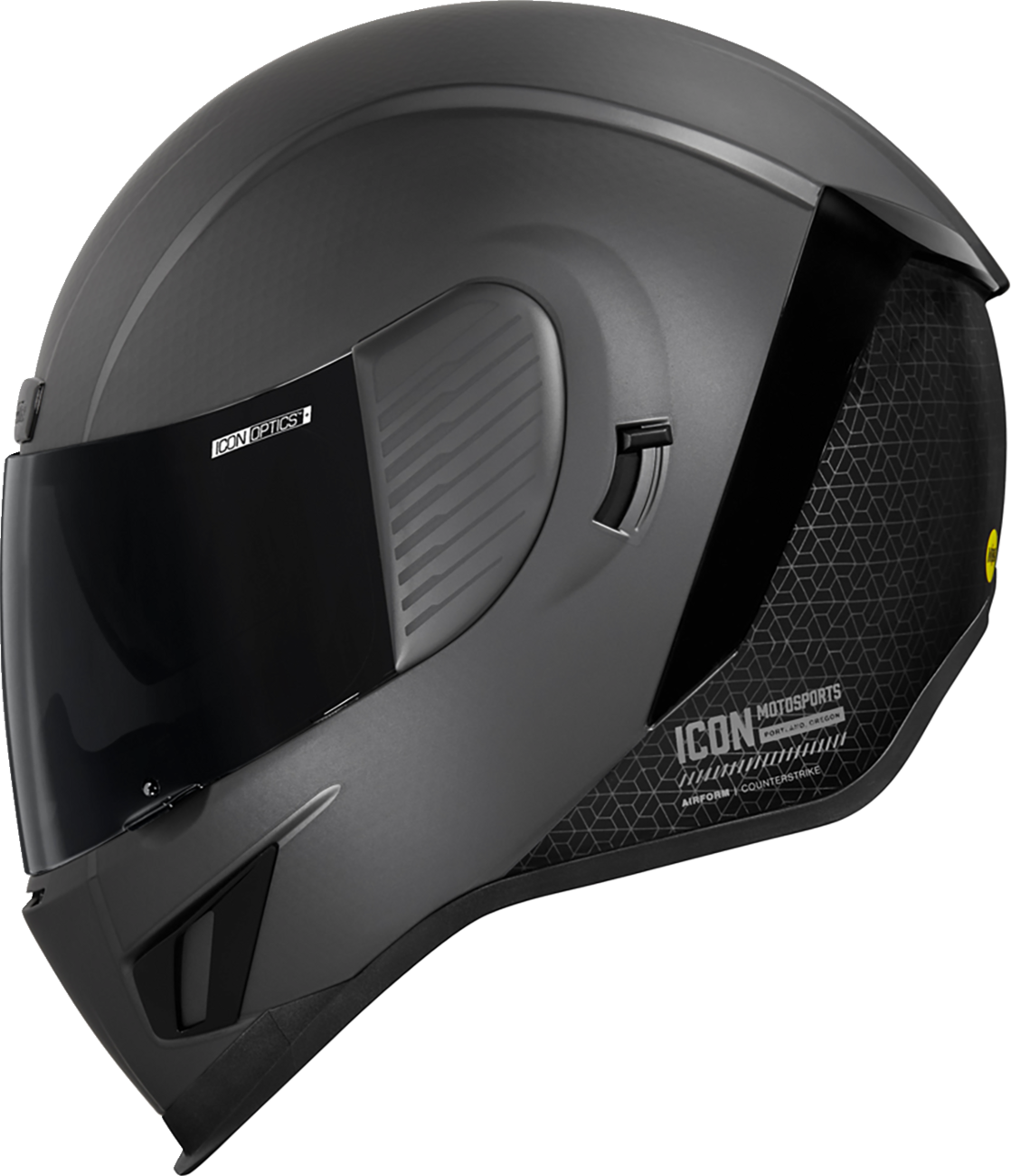 Silver ICON Airform™ MIPS® helmet in medium size with sleek design, featuring ventilation and branding details.