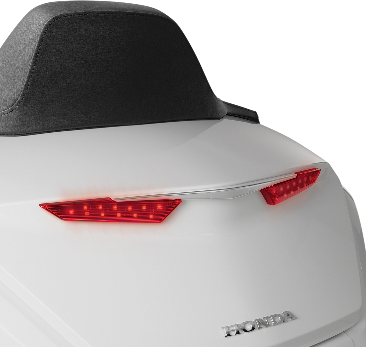 Bill's Exhausts SHOW CHROME LED Trunk Light for GL1800 engine, featuring chrome finish and LED illumination.