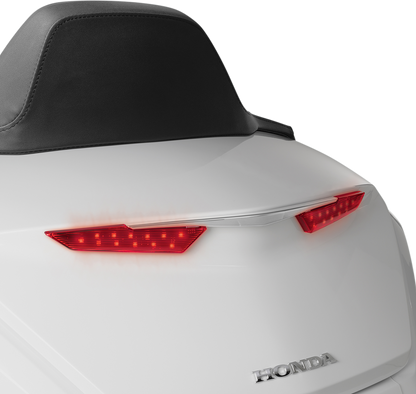 Bill's Exhausts SHOW CHROME LED Trunk Light for GL1800 engine, featuring chrome finish and LED illumination.