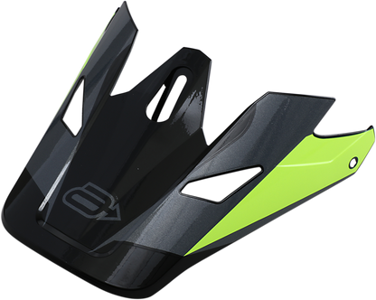 Bill's Exhausts ARCTIVA Rise Visor Summit in black with hi-viz accents, showcasing the sleek, protective motorcycle helmet visor.