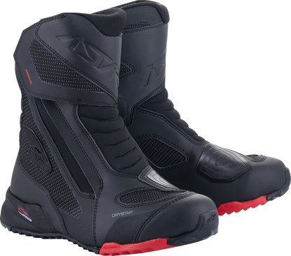 ALPINESTARS RT-7 Drystar® Boots - Black/Red - US 6 / EU 38 2443023-13-38 - Howling Moto