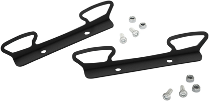 Bill's Exhausts SHOW CHROME GL1800 engine tie-down brackets, chrome-finished metal brackets for secure motorcycle engine mounting.