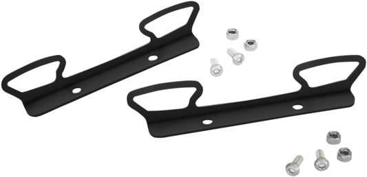 Bill's Exhausts SHOW CHROME GL1800 engine tie-down brackets, chrome-finished metal brackets for secure motorcycle engine mounting.