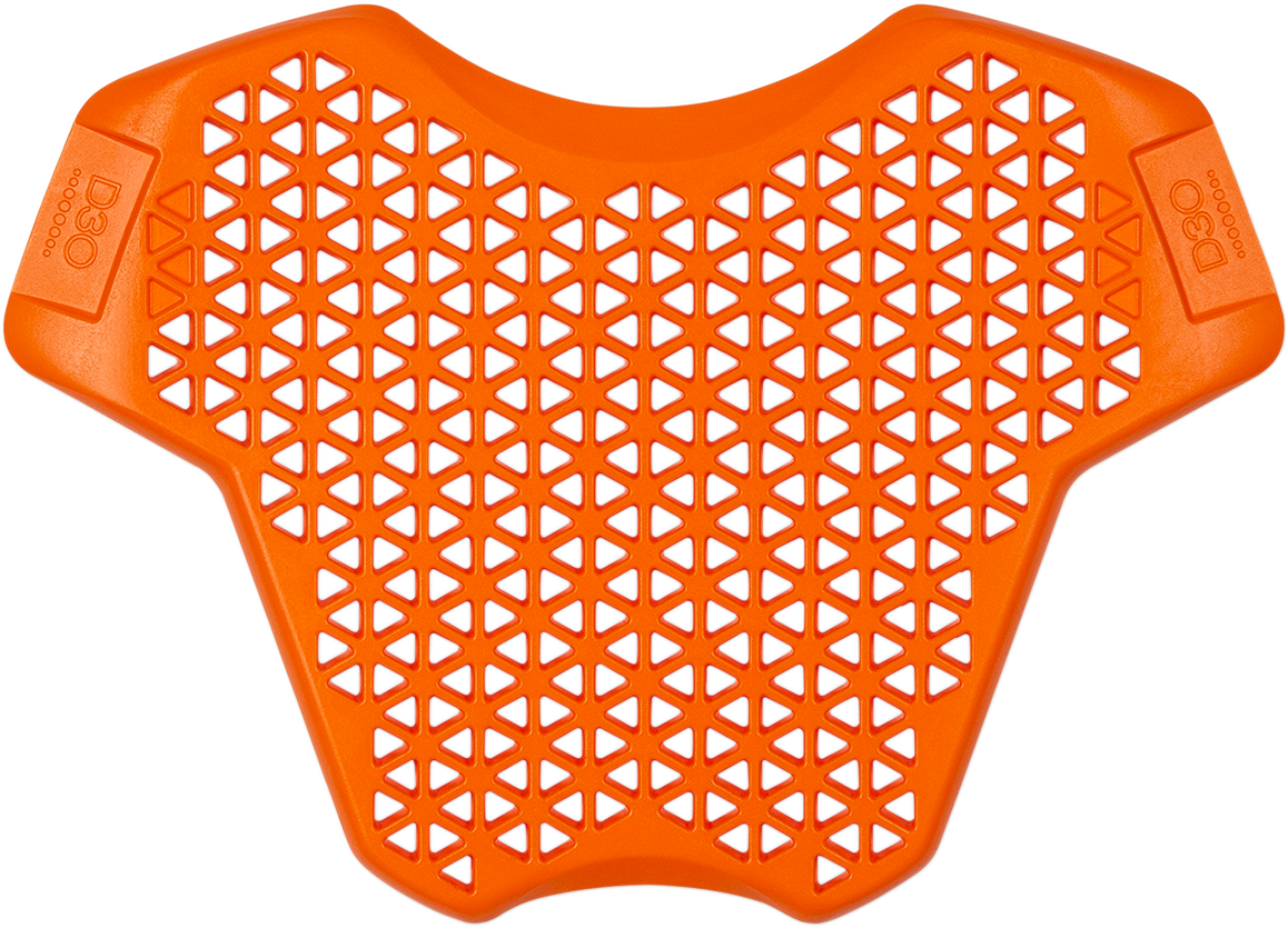 Bill's Exhausts ICON D3O LP1 Guard chest protector with D3O impact-absorbing material, shown in close-up view.