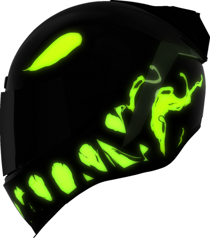 Dark black ICON Airform™ helmet with MIPS® protection, large size, featuring aerodynamic design and adjustable straps.