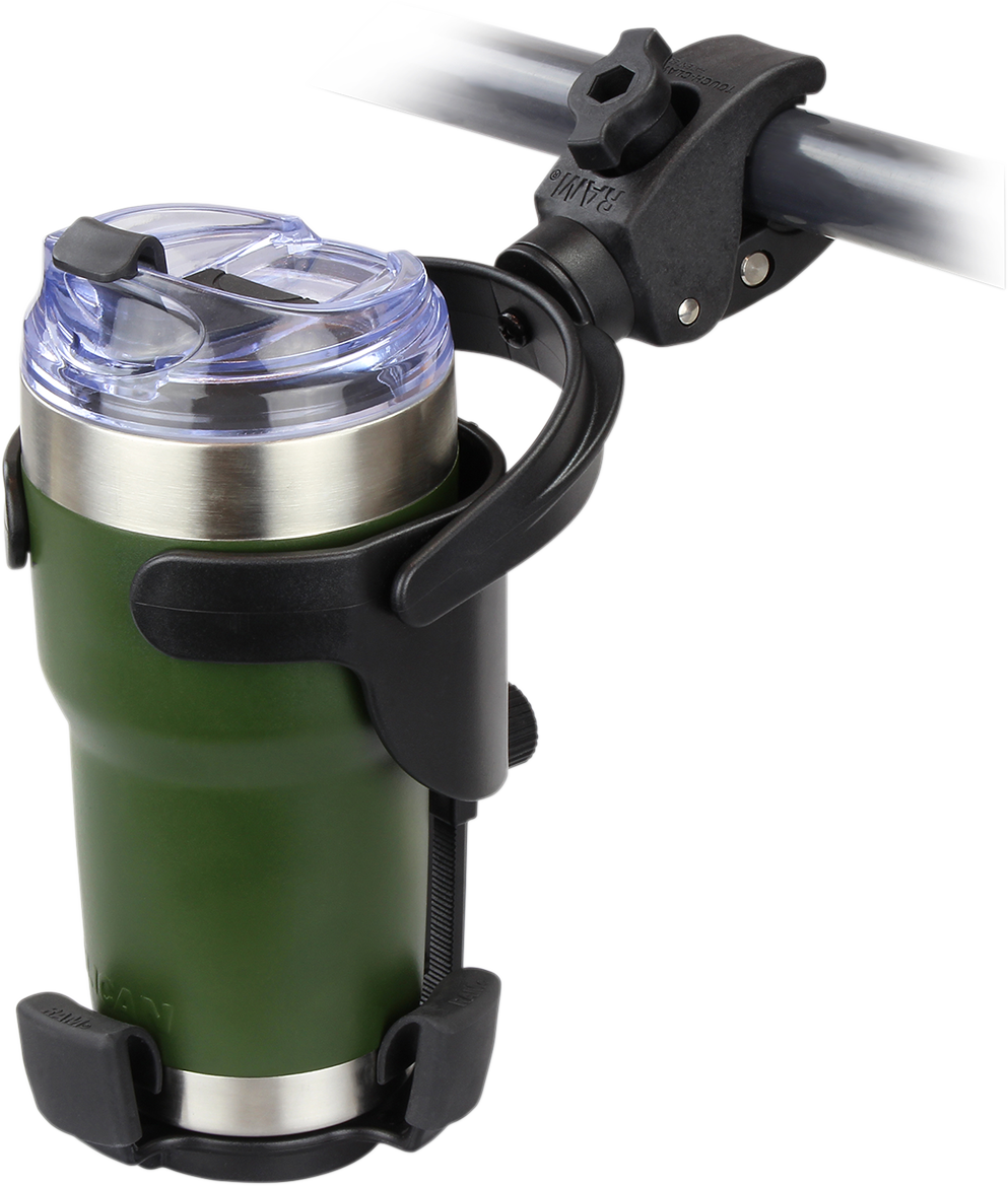 RAM MOUNTS Drink Holder - Level Cup - XL - Tough-Claw - Small RAP-B-417-400U - Howling Moto