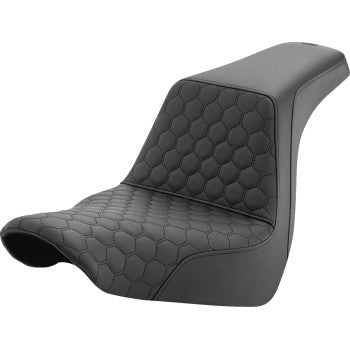 SADDLEMEN Step-Up Seat - Honeycomb - FL/FX '18-'24 818-29-177 - Howling Moto