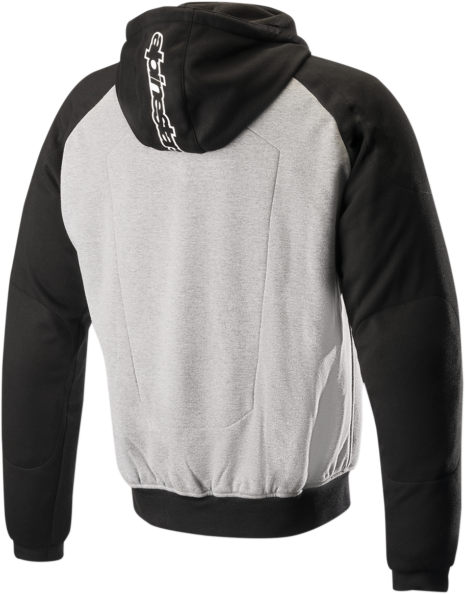 Alpinestars Chrome Sport Gray Hoodie, large size, featuring a sleek design and logo, casual and comfortable fit.