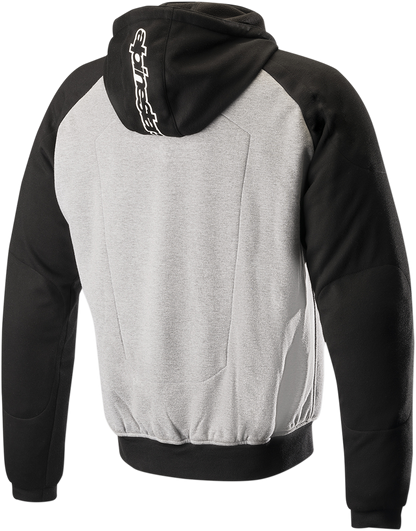 Alpinestars Chrome Sport Gray Hoodie, large size, featuring a sleek design and logo, casual and comfortable fit.