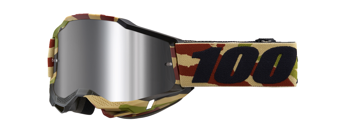 100% Accuri 2 Goggles - Mission - Silver Flash Mirror 50014-00021 - Howling Moto