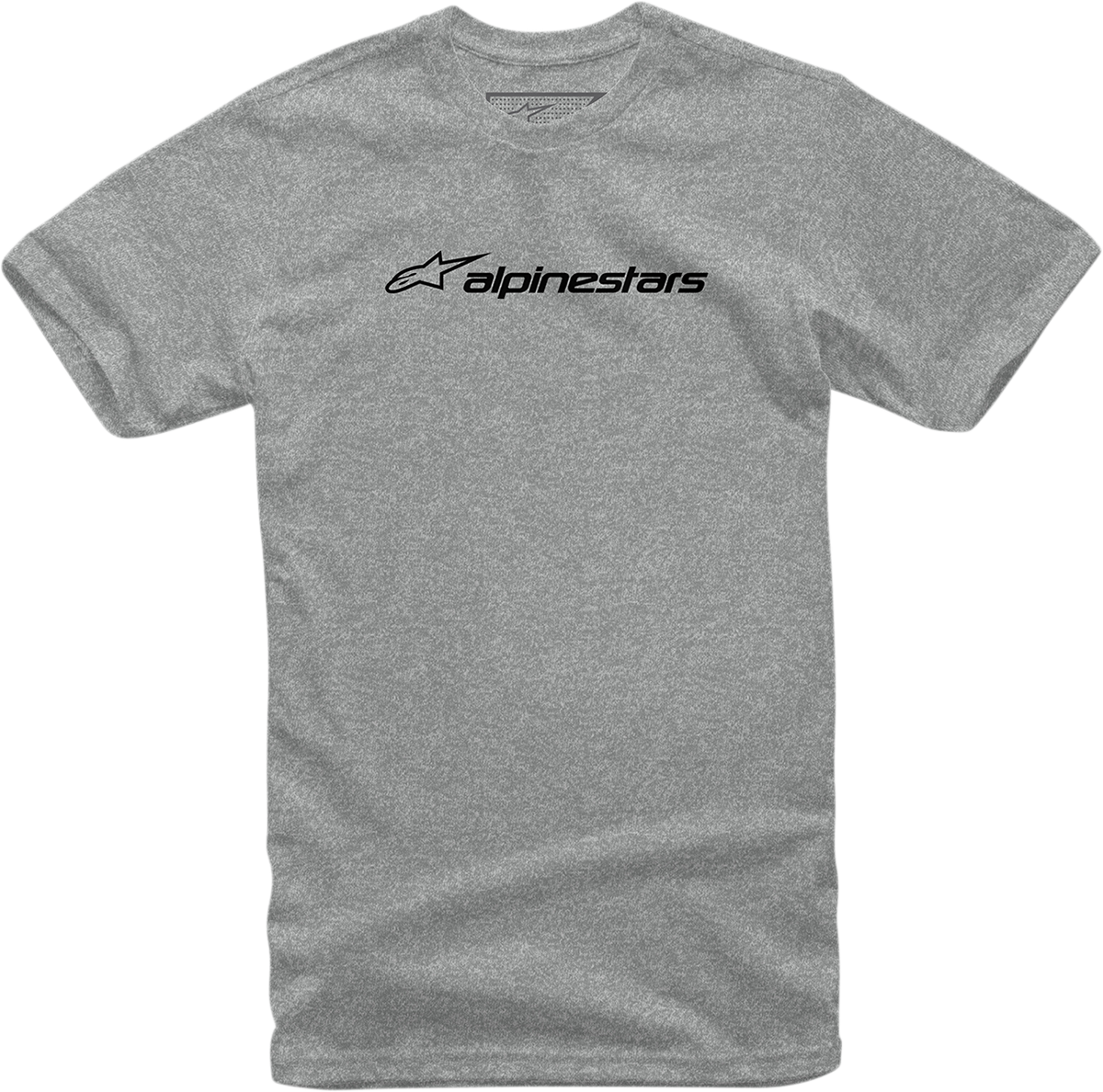 Bill's Exhausts ALPINESTARS Linear Combo T-Shirt in Heather Gray and Black, large size, featuring logo and casual style.