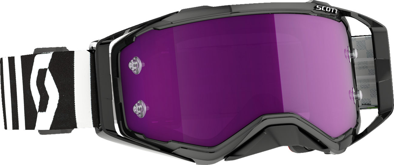SCOTT Prospect Goggles - Racing Black/White - Purple Chrome Works 272821-7432281 - Howling Moto