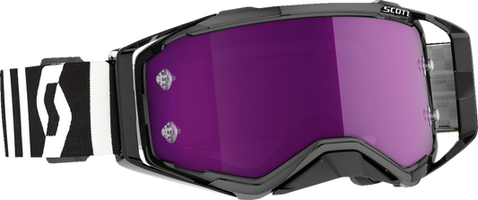 SCOTT Prospect Goggles - Racing Black/White - Purple Chrome Works 272821-7432281 - Howling Moto