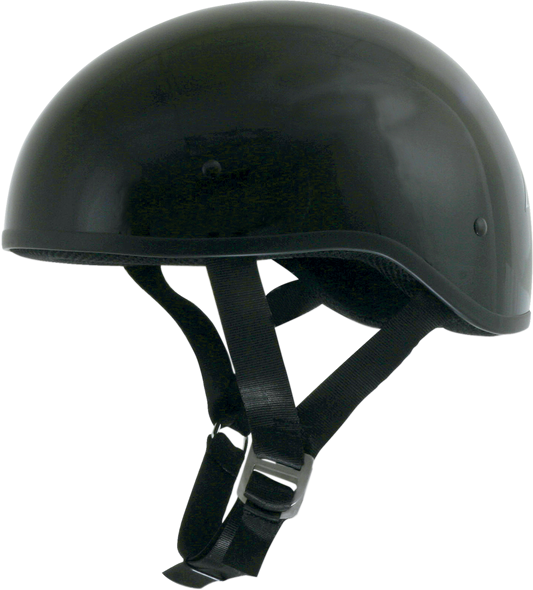 Gloss black AFX FX-200 Slick Helmet in 2XL size, featuring a sleek, aerodynamic design and smooth finish.