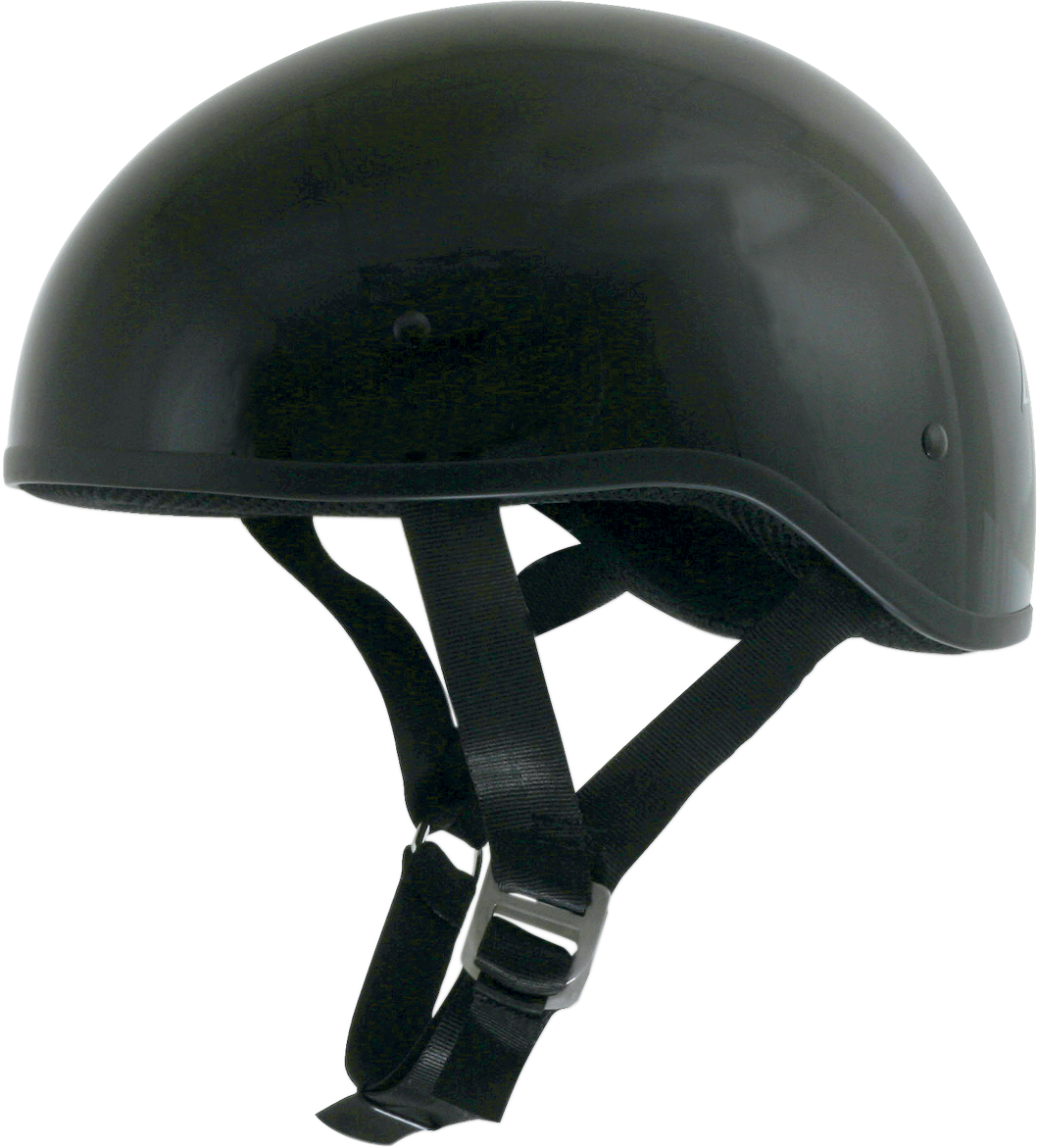Gloss black AFX FX-200 Slick helmet in XL size, featuring a sleek aerodynamic design and clear visor.
