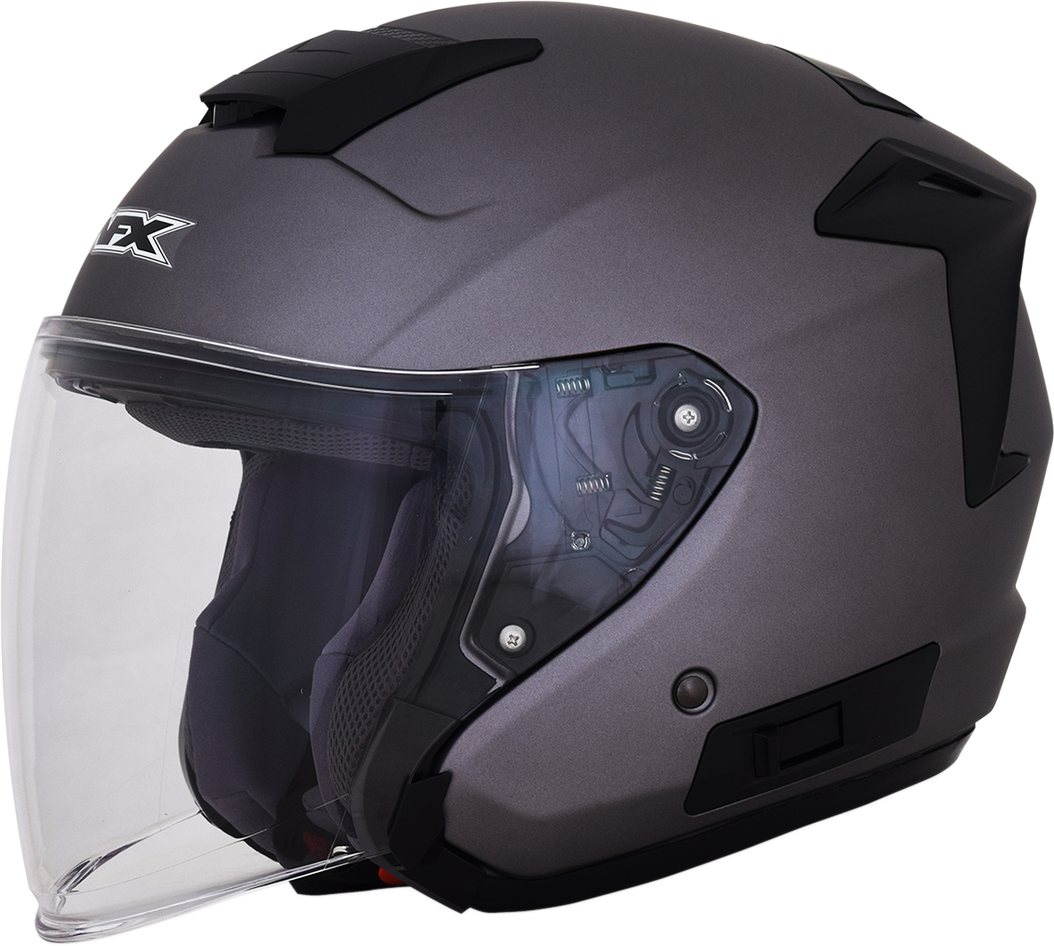 Bill's Exhausts AFX FX-60 helmet in Frost Gray, small size, featuring a sleek motorcycle helmet design with matte finish.