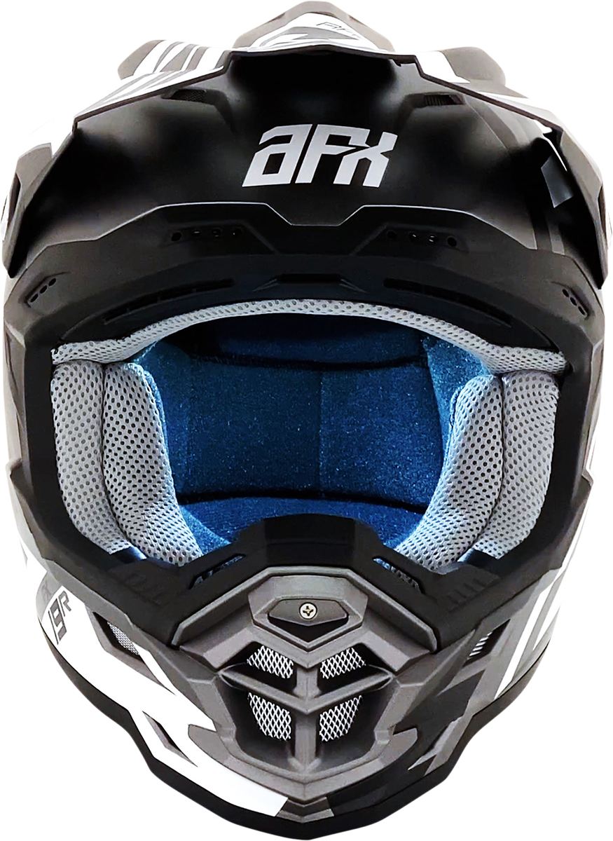 Bill's Exhausts AFX FX-19R racing helmet in frost gray, large size, with detailed 3D helmet design.