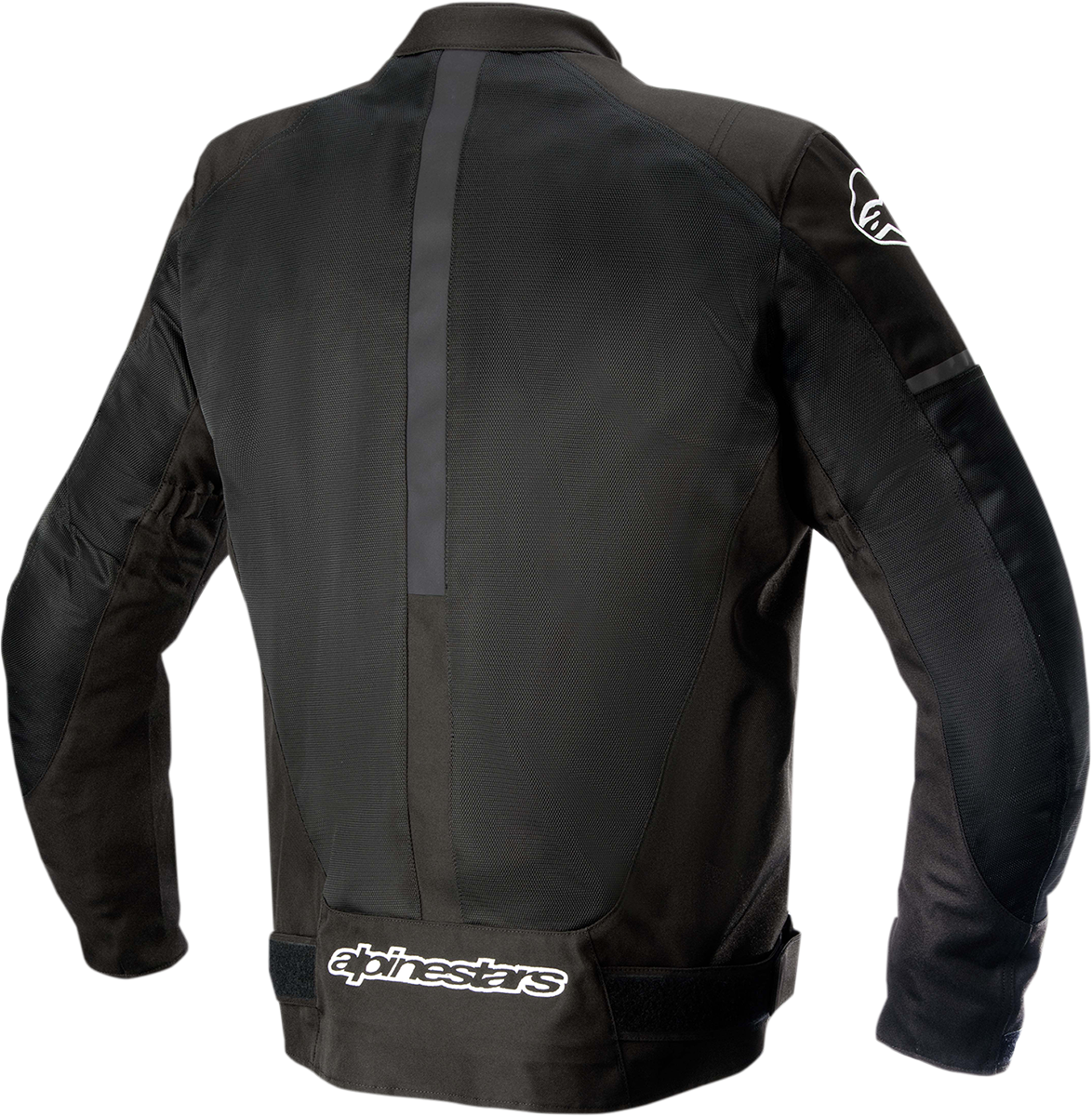 Black Alpinestars T SP X Superair motorcycle jacket, medium size, with protective design and lightweight mesh panels.