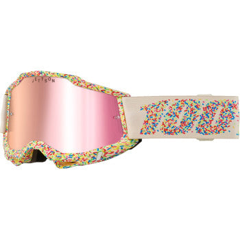 Bill's Exhausts Accuri 2 Donut goggles pack, two clear goggles with black straps for safety and comfort.