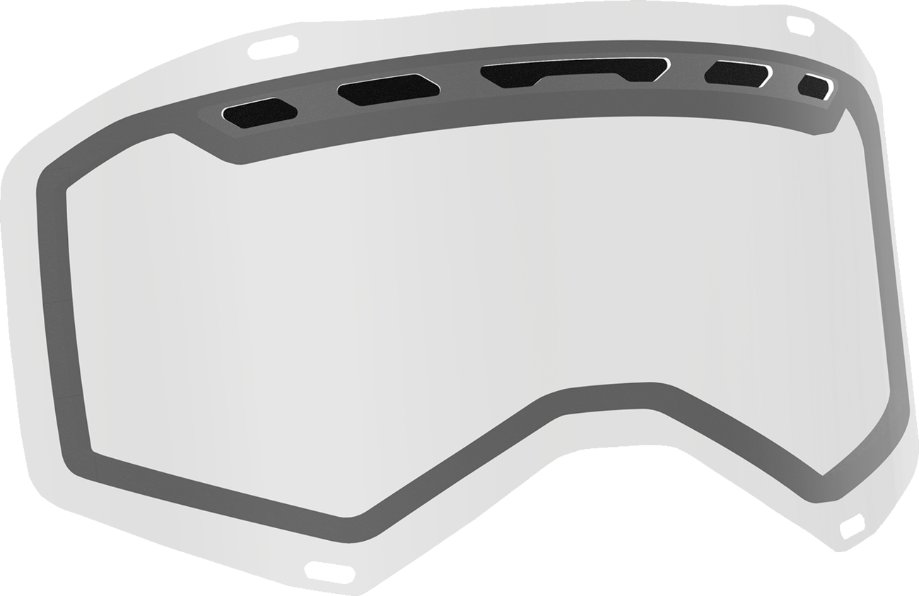 Scott Prospect/Fury snow lens by Bill's Exhausts with clear, anti-fog dual ACS design and protective frame for winter sports.