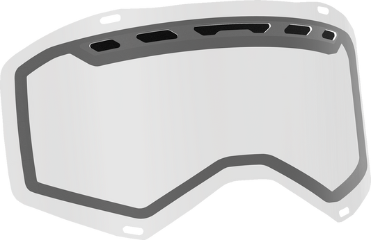 Scott Prospect/Fury snow lens by Bill's Exhausts with clear, anti-fog dual ACS design and protective frame for winter sports.