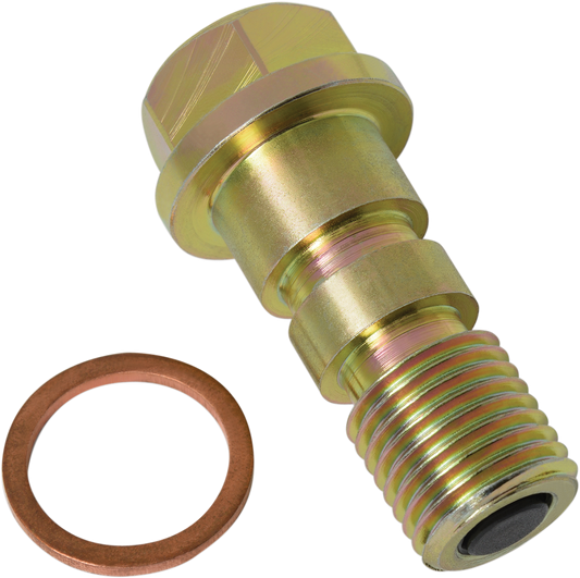 Bill's Exhausts SHOW CHROME magnetic oil drain plug for engine, featuring a chrome finish and magnetic tip for secure oil drainage.
