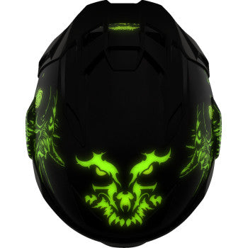 Black ICON Ultraflite Misanthrope helmet with MIPS® technology, small size, featuring sleek design and ventilation openings.