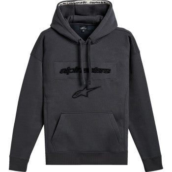 Alpinestars Exordium Pullover Hoodie in gunmetal color, size XL, featuring a comfortable fit and logo detail.