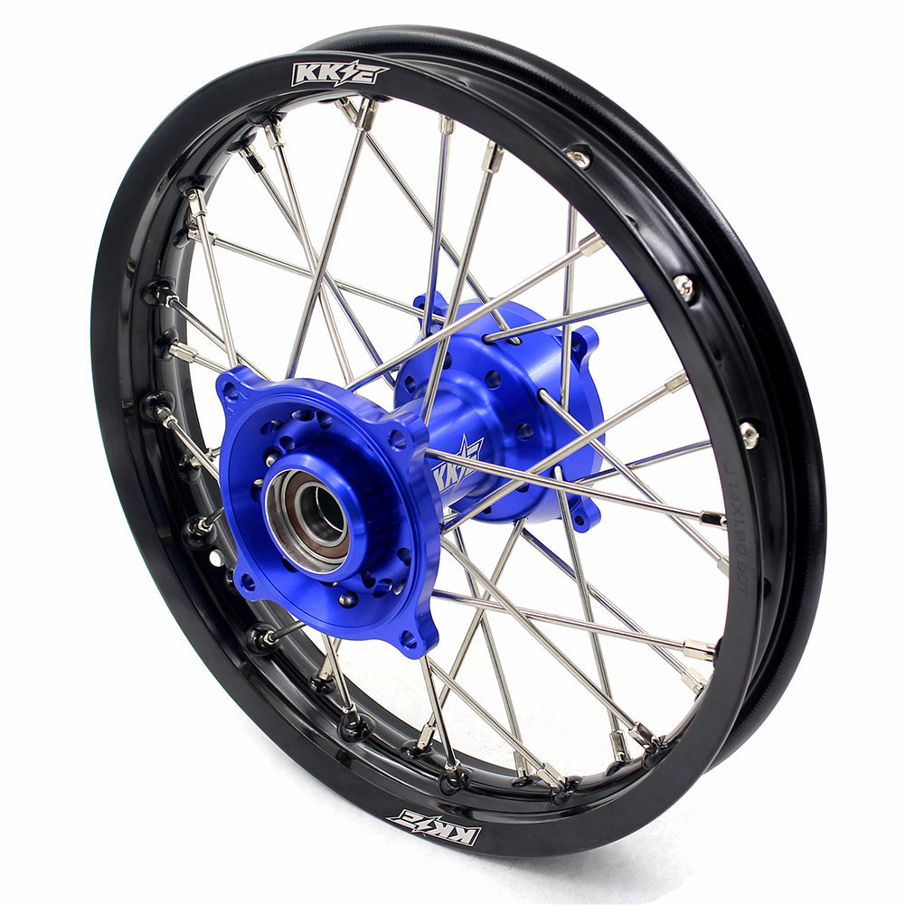 KKE 17"*1.4/14"*1.6 Spoked Kid's Big Wheels Rims Fit KTM SX 85 2003-2020 Husqvarna TC 85 2014-2020 Blue Hub - Howling Moto