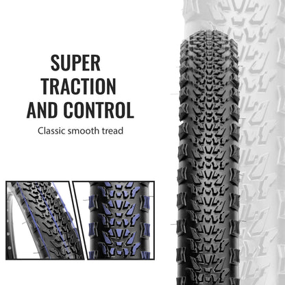Hycline Rávos mountain bike tire, 26/27.5/29-inch x 2.1-inch, rugged tread pattern for off-road cycling.