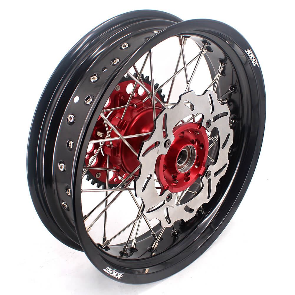 KKE 3.5 & 4.25 Cush Drive Supermoto Wheels for Honda XR400R XR600R - Howling Moto