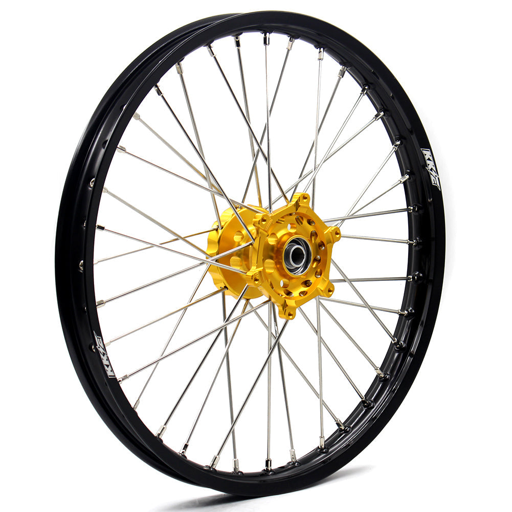 KKE 21 & 19 Wheels for Suzuki RMZ250 2007 RMZ450 2005-2024 Gold&Black - Howling Moto