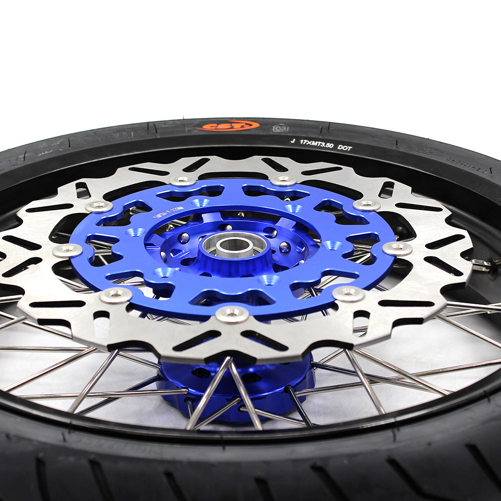 KKE 3.5/4.25*17inch Supermoto Spoked Wheels CST Tires For SUZUKI DRZ400 DRZ400E DRZ400S - Howling Moto