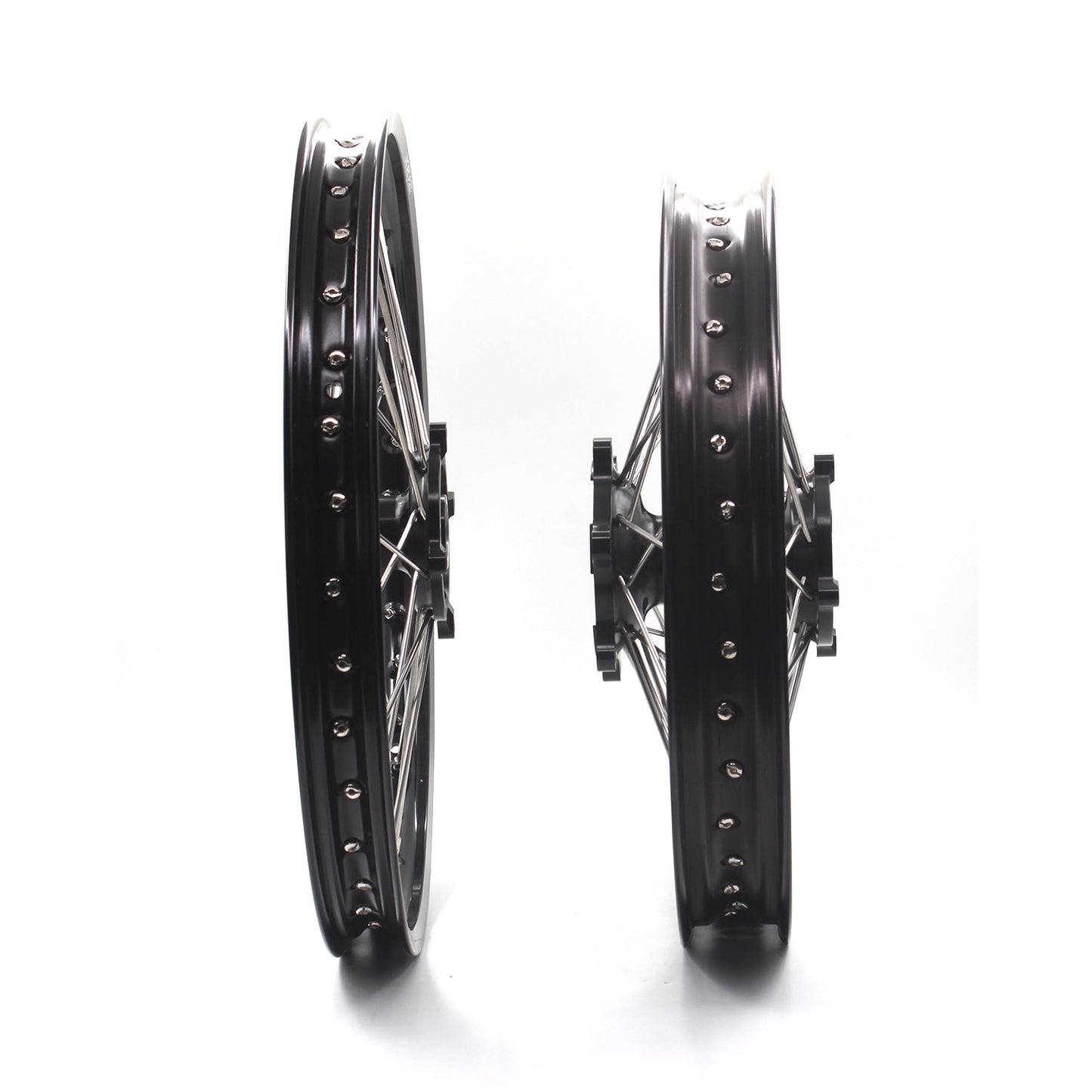 KKE 21 & 18 Enduro Wheels Rims for Husqvarna TE TC FE FC SMR TXC  2000-2013 Red Hubs - Howling Moto