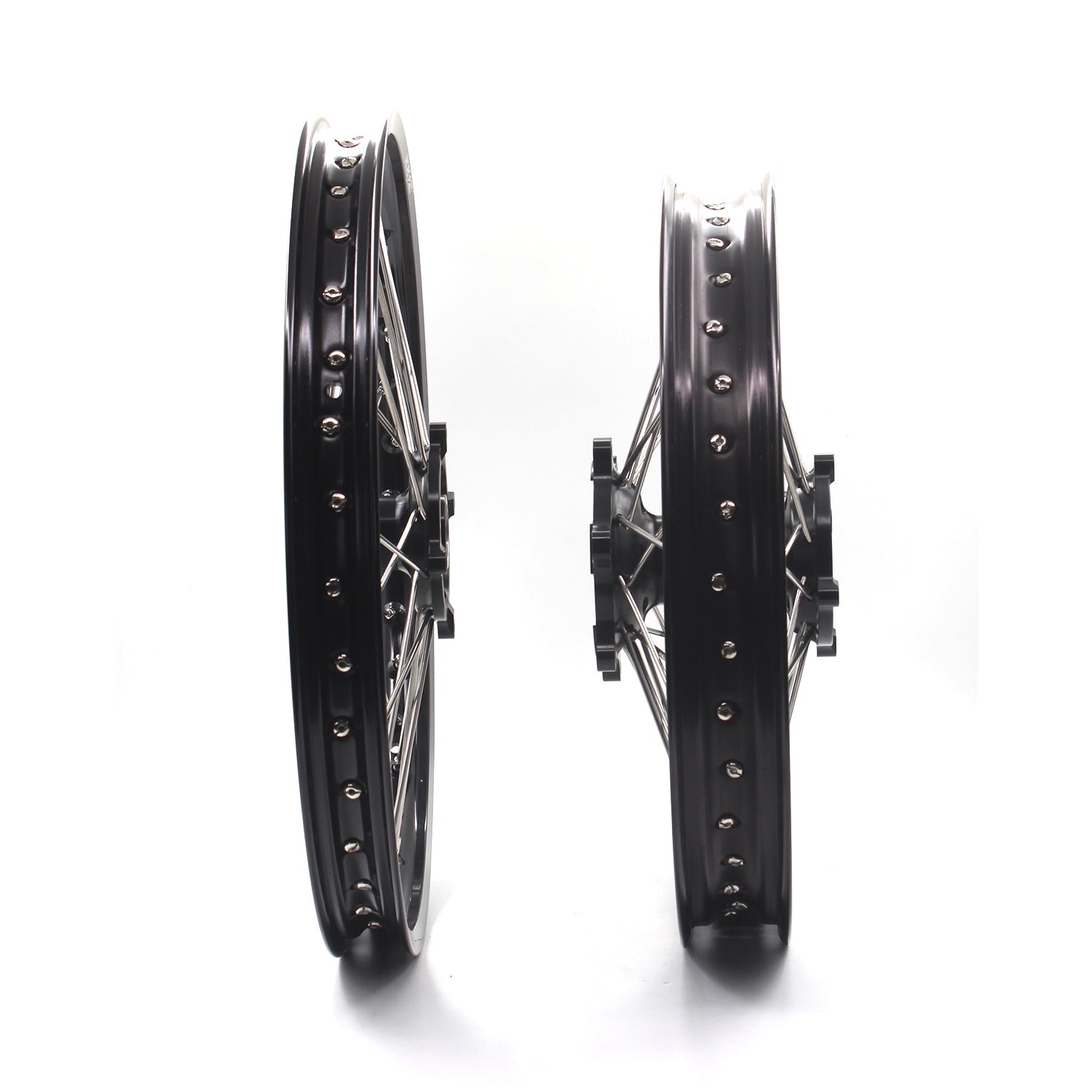 KKE 21 & 18 Enduro Wheels Rims for Husqvarna TE TC FE FC SMR TXC  2000-2013 Red Hubs - Howling Moto