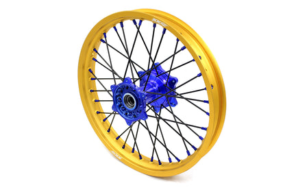 KKE 21"&19" Mx Dirtbike Cast Wheels For YAMAHA YZ125 YZ250 YZ250F YZ450F Gold Rim Black Spokes - Howling Moto