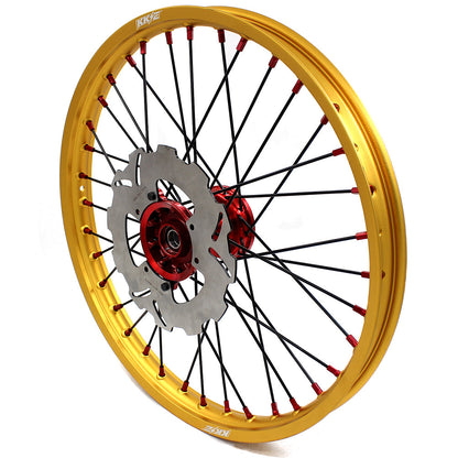 KKE 21inch 19inch Dirt Bike Wheels With Gold Rims For HONDA CRF250R CRF450R CR125R CR250R 2002-2013