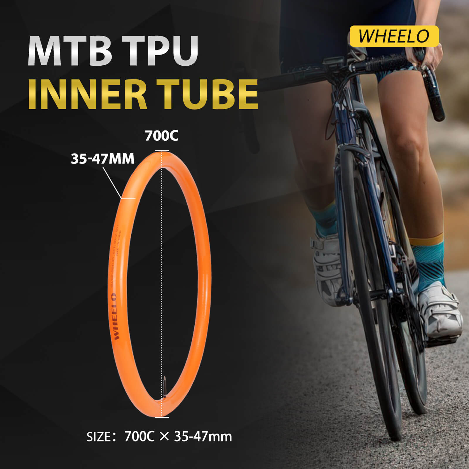 TPU Road Bike Tube - 700×35C-47C - Howling Moto