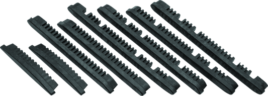 Kuryakyn replacement rubber pads for ISO passenger boards, shown in black with textured surface for grip.
