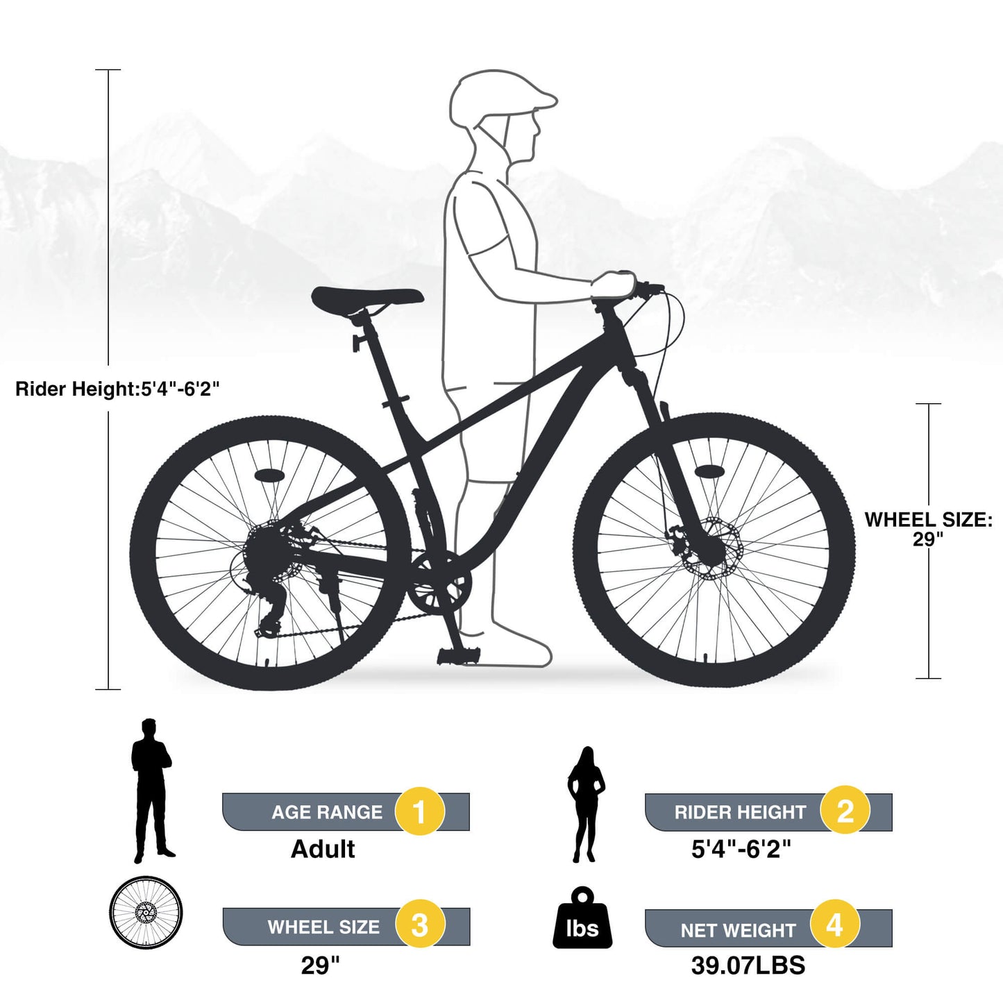 Hycline Zukka Blaze MTB bicycle tire, 29-inch by 1.95-inch, with tread pattern suitable for mountain biking.