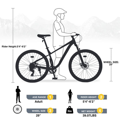 Hycline Zukka Blaze MTB bicycle tire, 29-inch by 1.95-inch, with tread pattern suitable for mountain biking.